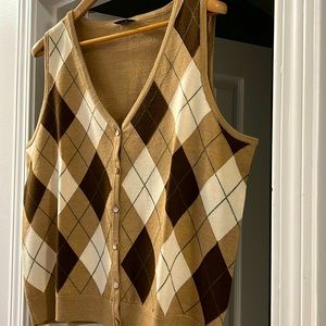 Talbots 1X sweater shell 100% Italian Merino, used but excellent condition